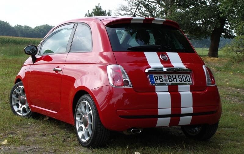6 Inch Dual Vinyl Rally Stripes Racing Stripe Bonus Install Kit for Fiat 500