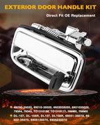 Front Exterior Door Handles Lock Cylinders for Toyota Tacoma Hilux 95 12 2Pcs