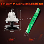 54 Mower Blade Spindle Belt Wheel Idler Kit For Cub Cadet ZT1 ZT2 Troy Bilt MTD