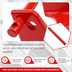 Gooseneck Trailer Lock with Key for RVs Livestock Haulers Trailers Red