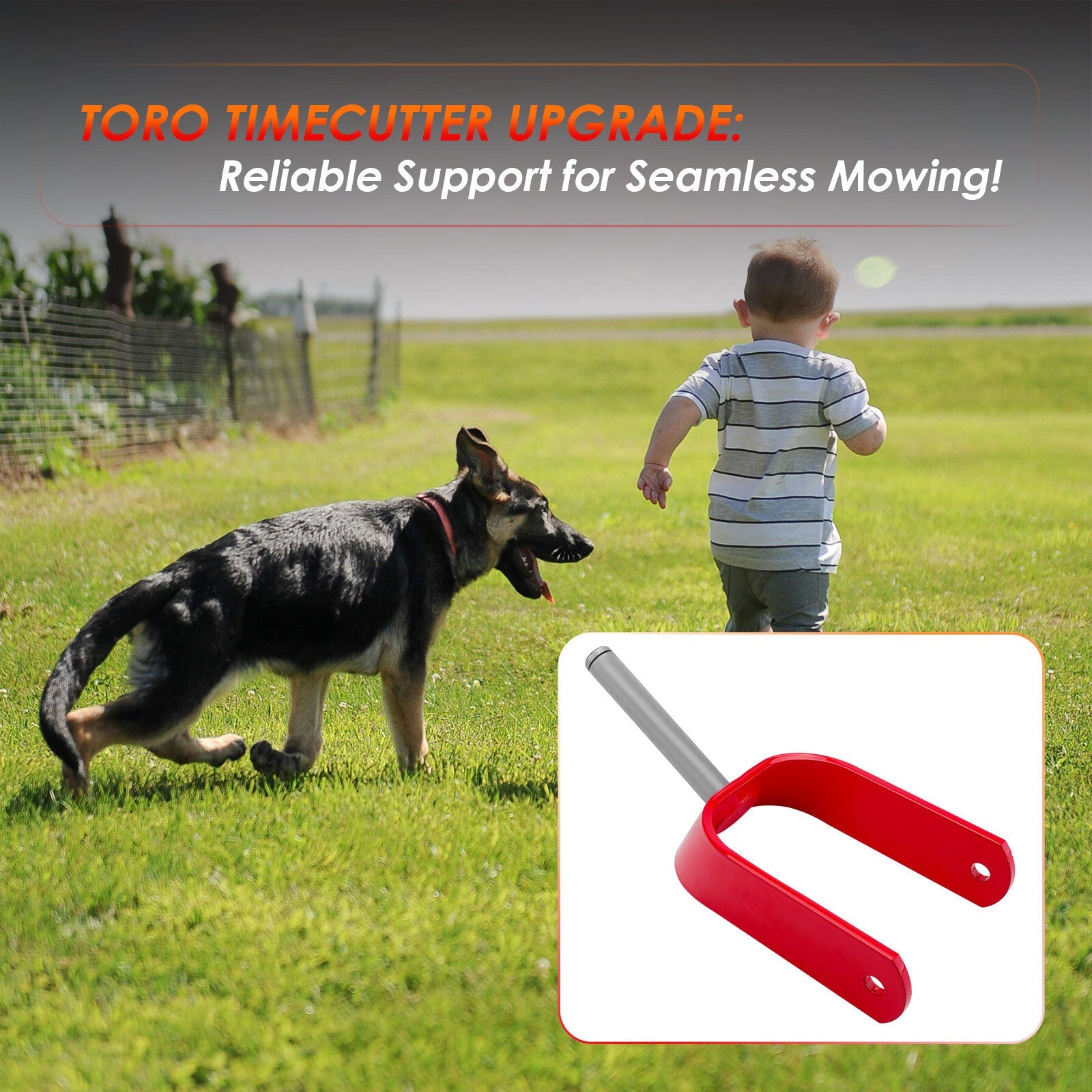 108-7851-01 Red Caster Fork for Toro TimeCutter 74360 74363 Zero Turn Mower