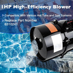 6310241 Pool Spa Blower Air Supply Silencer 2 Inch Plumbing 1HP 240V For Hot Tub
