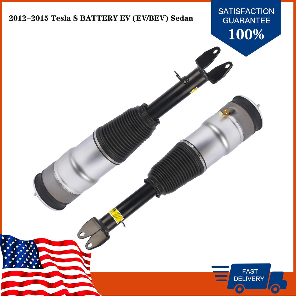 2x Front Left Right Air Suspension Struts For Tesla S BATTERY EV (EV/BEV) 12-15
