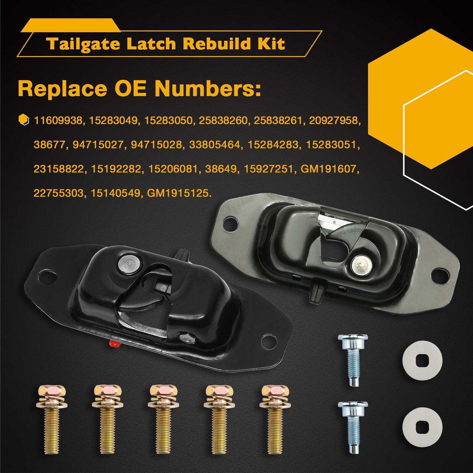 20928119 Tailgate Latch Handle Rebuild Kit for Chevy Silverado GMC Sierra 07 14