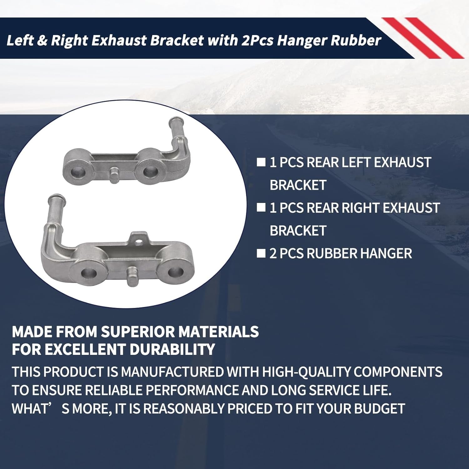Rear Exhaust Bracket Muffler Assy For Dodge Ram 1500 2019 To 2025 Left Right