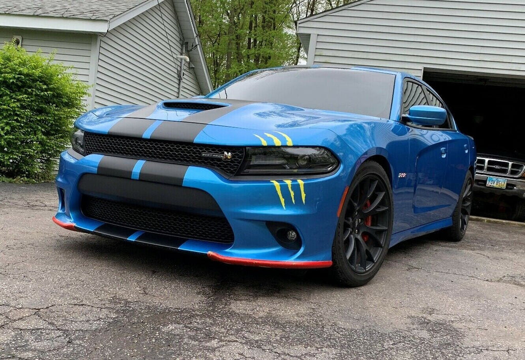 10 Inch Vinyl Rally Stripes Racing Stripe Kit Hood Trunk Roof for Dodge Charger
