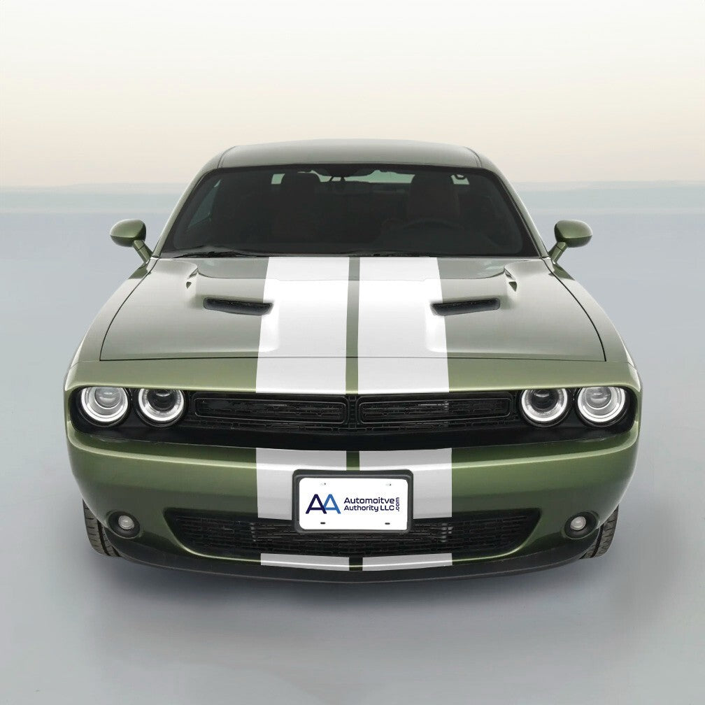 Vinyl Rally Stripes Racing Stripe Kit 2 Pieces 10 x 66 Inches for Challenger