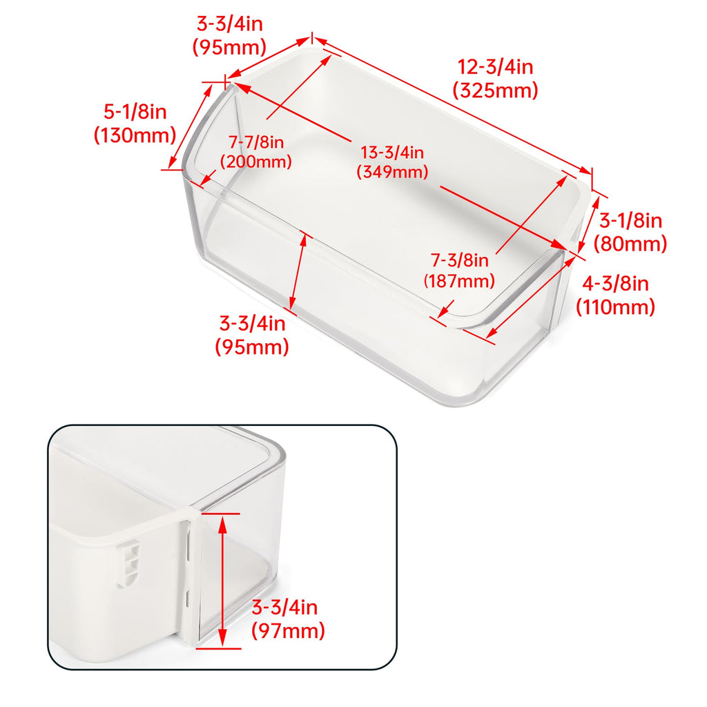 Door Shelf Bin Right for Samsung Refrigerator RF263TEAEBC