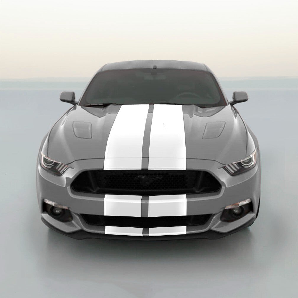 Vinyl Rally Stripes Racing Stripe Kit for Ford Mustang 2 Pieces 10x70 Inch