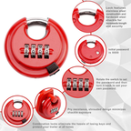 Gooseneck Trailer Lock with Key for RVs Livestock Haulers Trailers Red