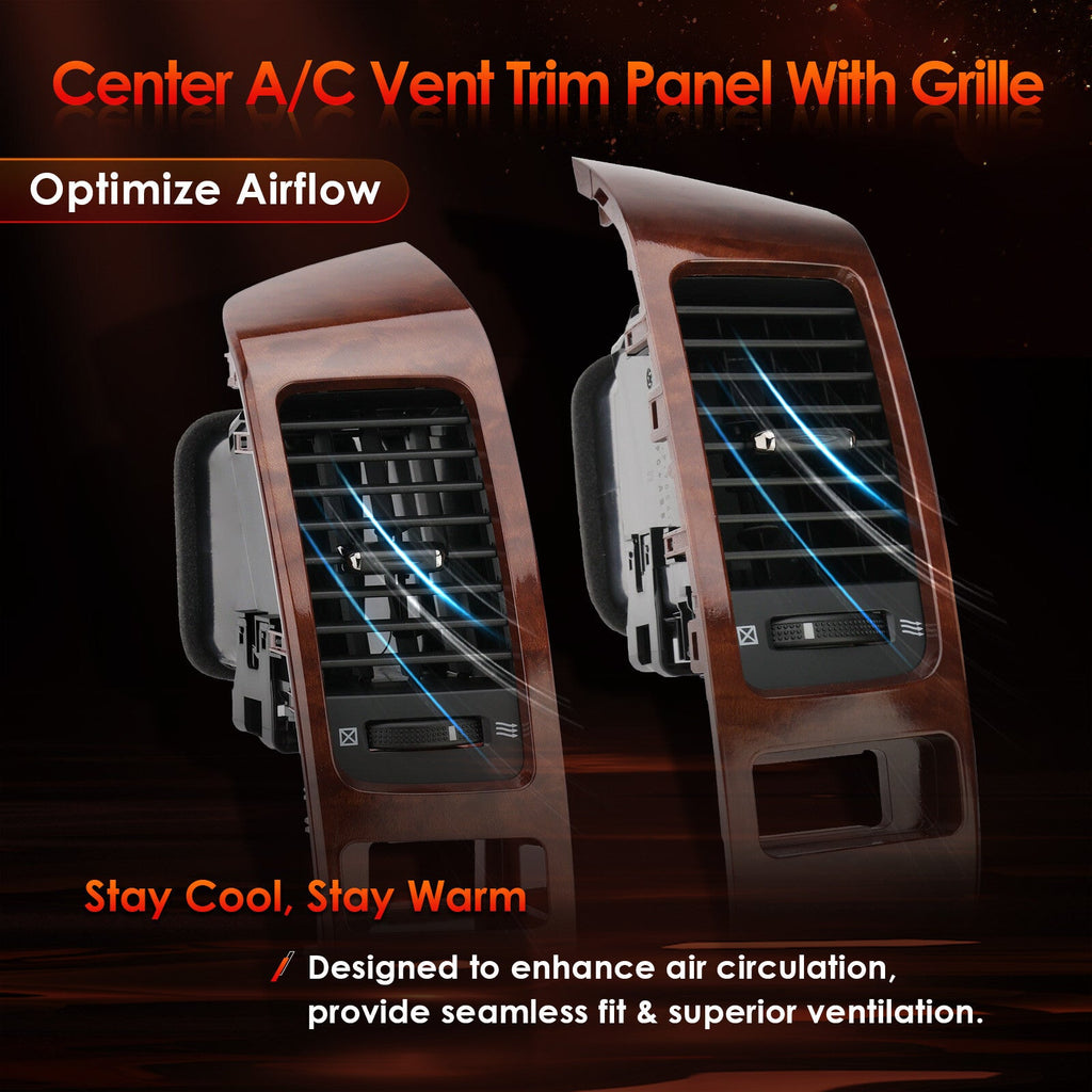 Instrument Air Vent Finish Panel Garnish for Lexus GX470 Toyota Prado 2003-2009