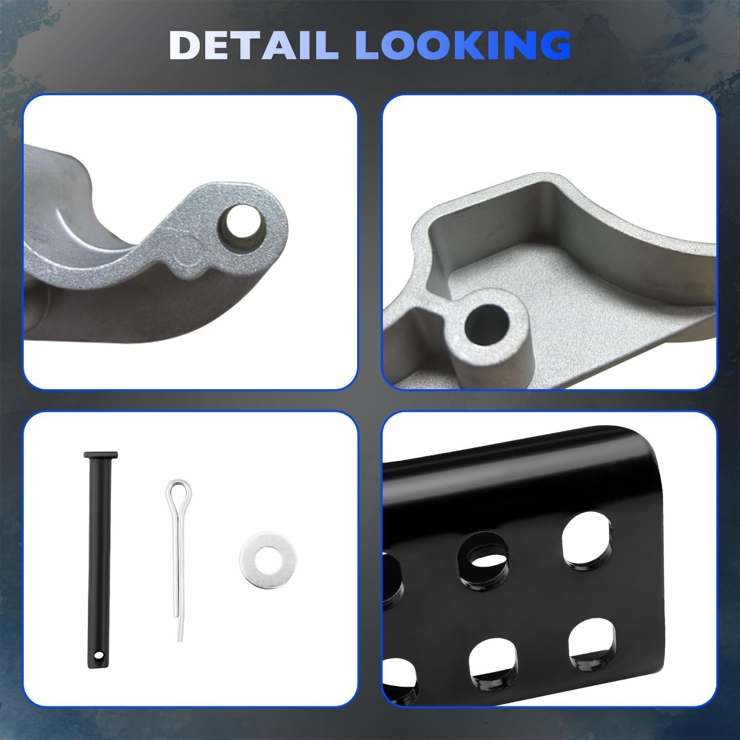 Easy Off Cast Aluminum Tarp Stop Upright With Body Mount Stops Bracket Kit 6X
