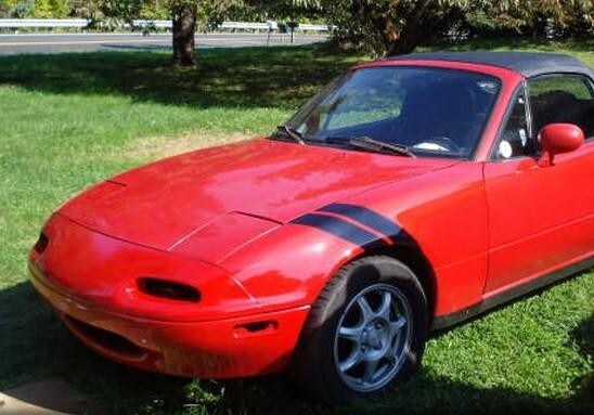 3 Inch Dual Fender Stripe Hash Mark Decal Graphic Kit for Mazda Miata