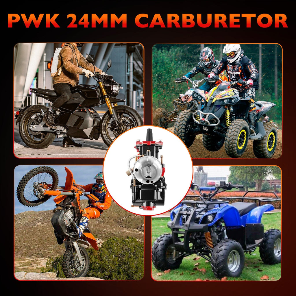 PWK 24mm Racing Carburetor Kit for Dirt Bike ATV Scooter Pit Bike 50cc 70cc 80cc
