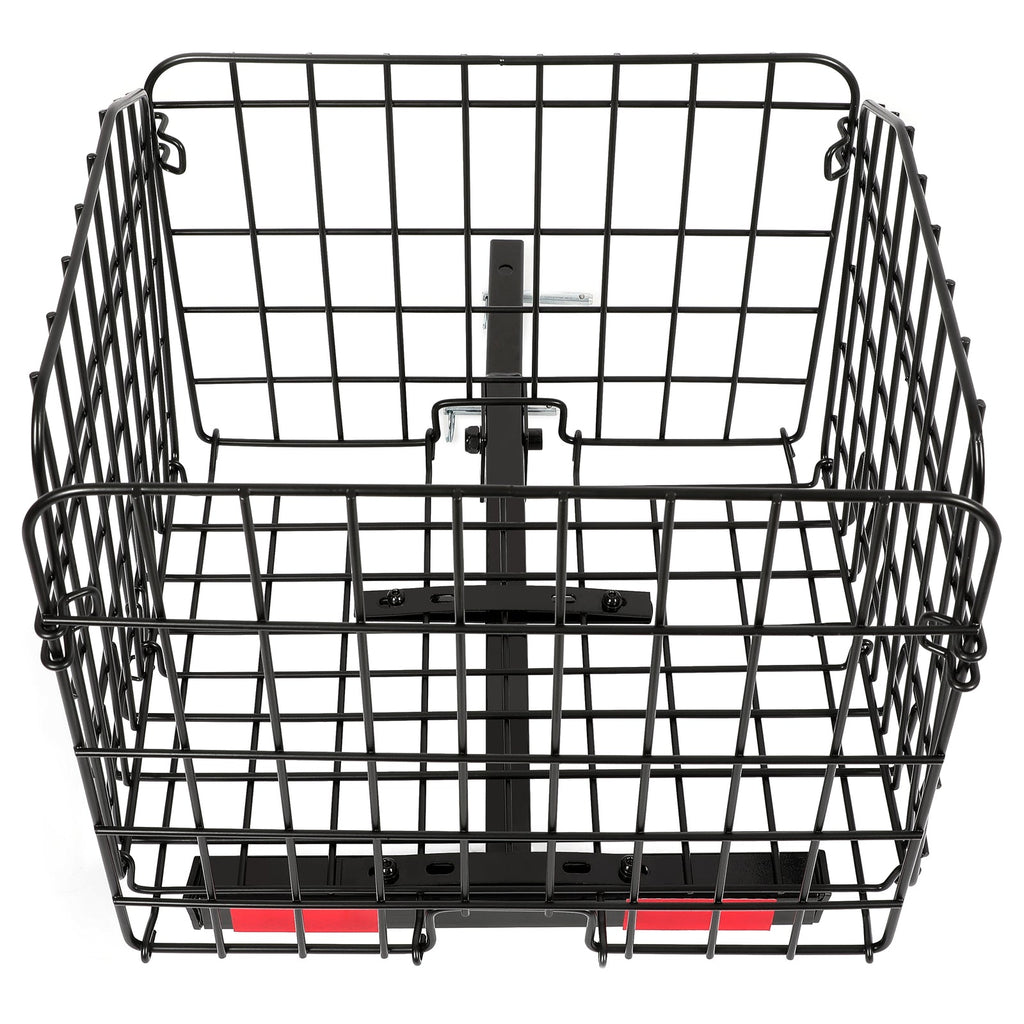 Folding Rear Basket Accessory for Most Mobility Scooters Sturdy Steel Black