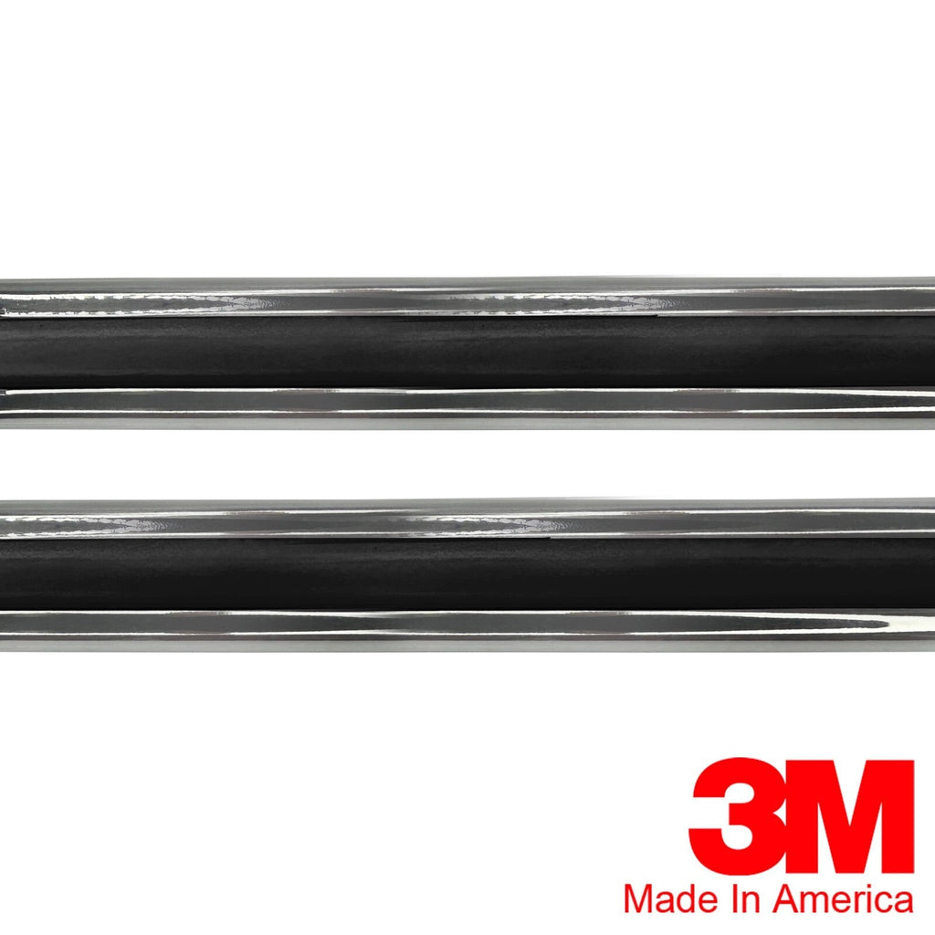Vintage Style 5 8 Inch Black Chrome Side Body Trim Molding