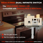 DG44-01006B Dual Burner Infinite Switch for Samsung Electric Range Oven Control