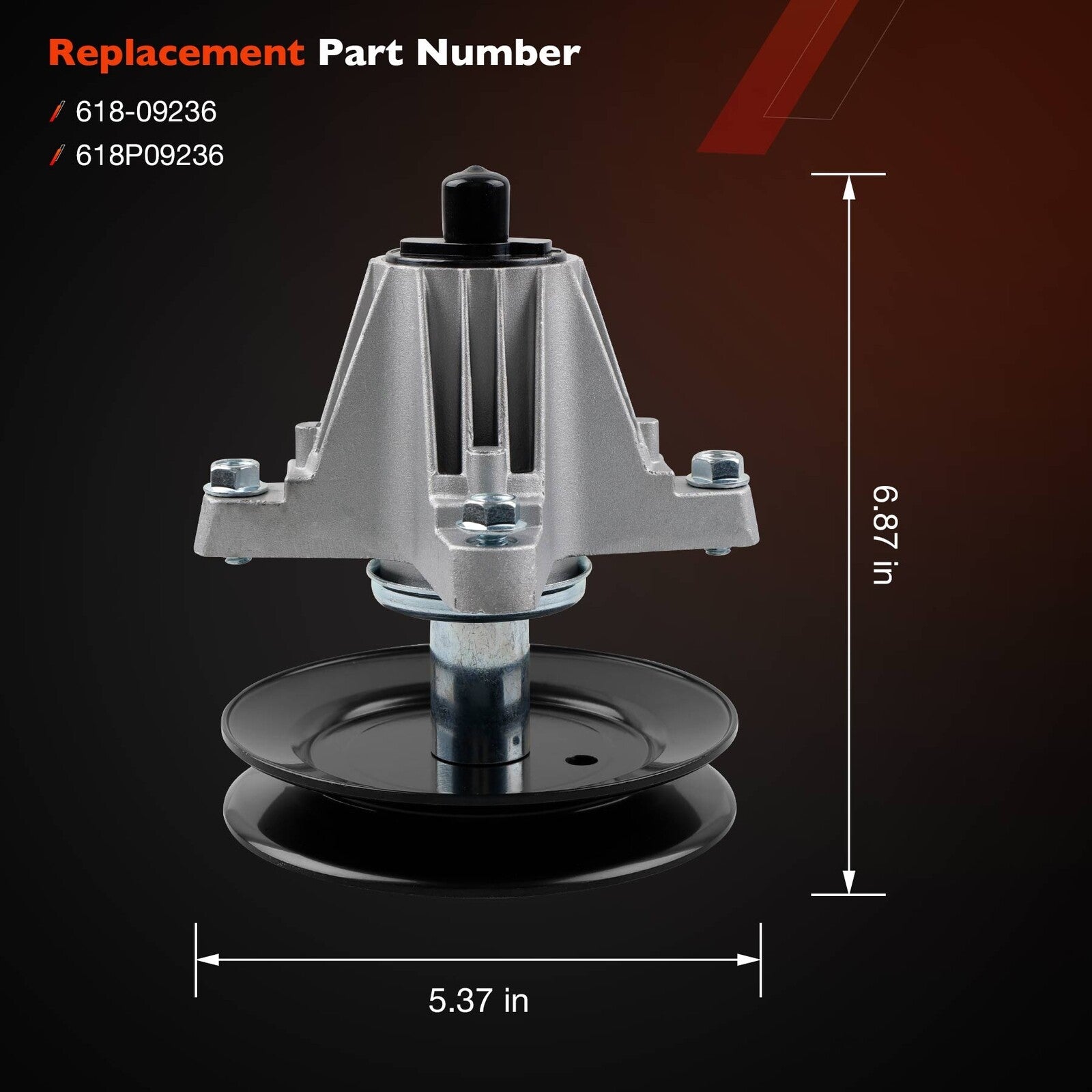 618P09236 Mower Deck Spindle for Cub Cadet XT1 GT54 ZT1 Craftsman MTD 54 Inch