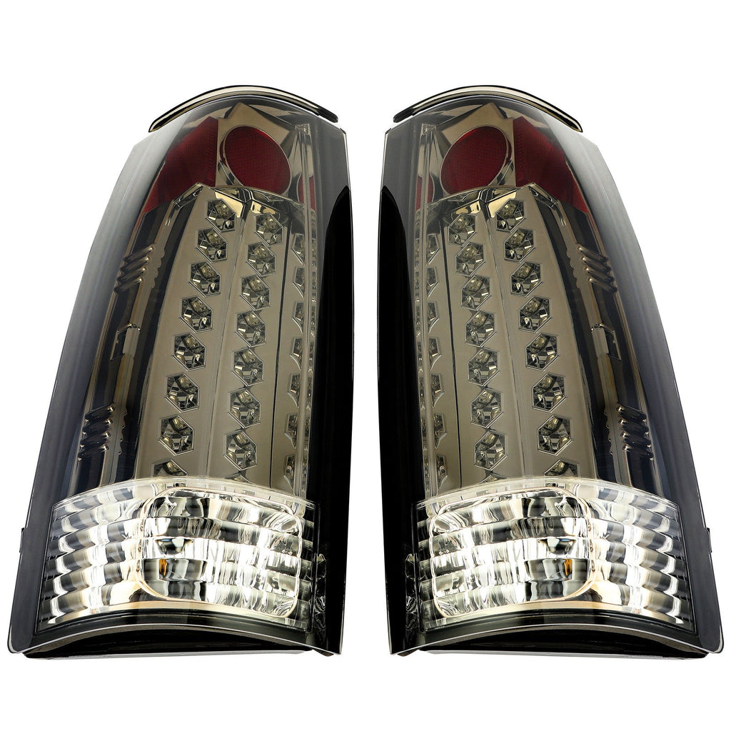 DOT Fits 88 98 Chevy GMC C K 1500 3500 Yukon Silverado Smoke LED Tail Lights