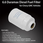 TP3018 Diesel Fuel Filter 6.6 for Chevy Silverado Express GMC Sierra 2500 01 16