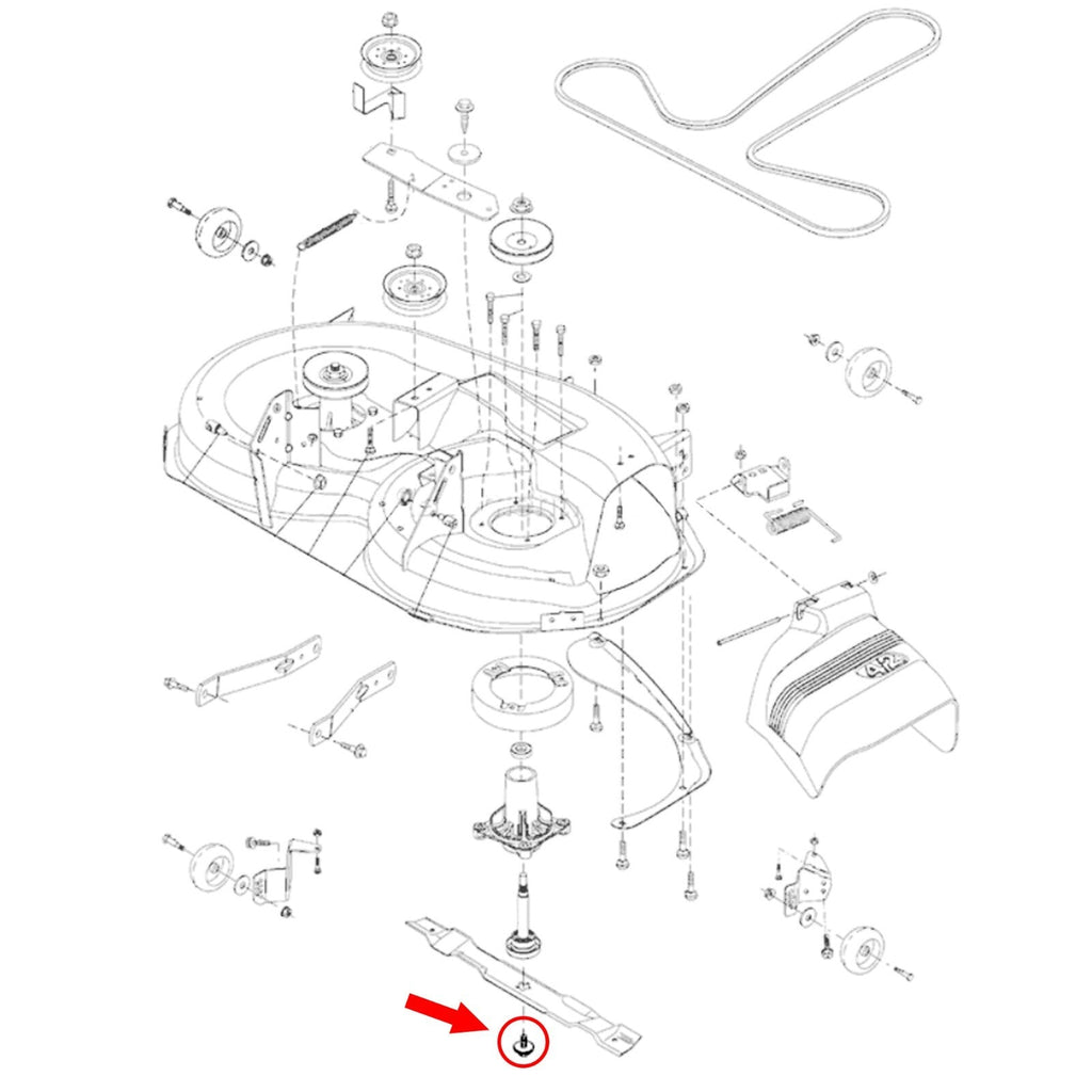 532193003 Blade Bolt and Washer Assembly for Husqvarna Poulan Roper Craftsman 3 Pack
