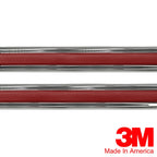 Vintage Style Red and Chrome Side Body Trim Molding 5/8 Formed Pointed Ends