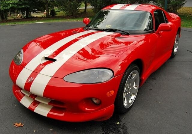 8 Inch Vinyl Rally Stripes Racing Stripe Kit Hood Trunk Roof for Dodge Viper