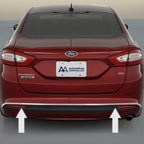 Chrome Rear Bumper Trim for 2013 2014 2015 2016 2017 Ford Fusion
