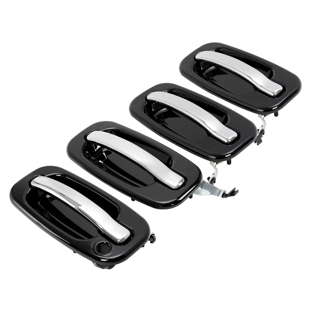 Set Of 4 Outer Exterior Door Handles for 1999-2006 Chevy Silverado GMC Cadillac