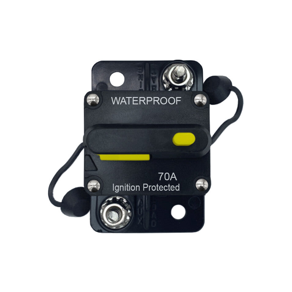 70A Circuit Breaker with Reset Waterproof for Auto Trailer Truck RV Marine Audio