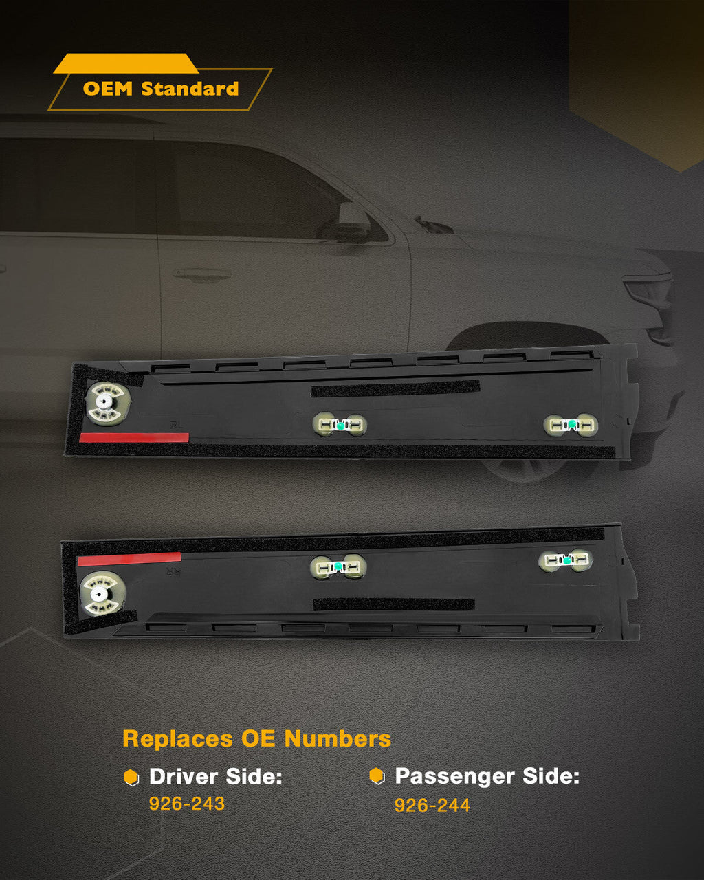 Rear B Pillar Door Trim Molding LH RH for Chevy GMC Cadillac Escalade 2015 2018