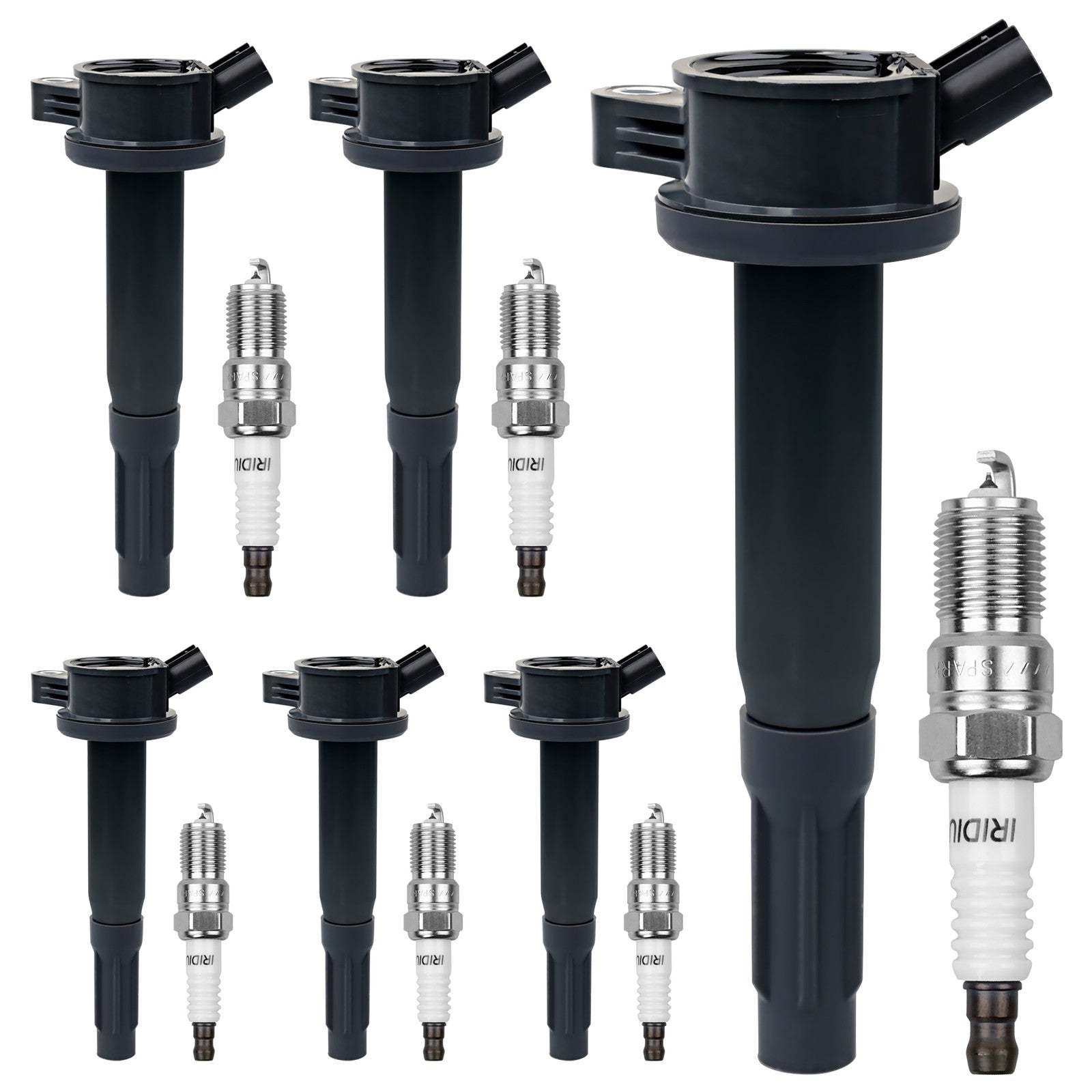 UF486 Ignition Coil Pack & Spark Plug Set for Ford Fusion Escape Mercury 3.0L 6x