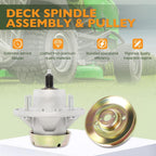 AM124498 M163464 Deck Spindle and Pulley for John Deere 48 54 Inch Z425 Z435 Z445 3 Pieces