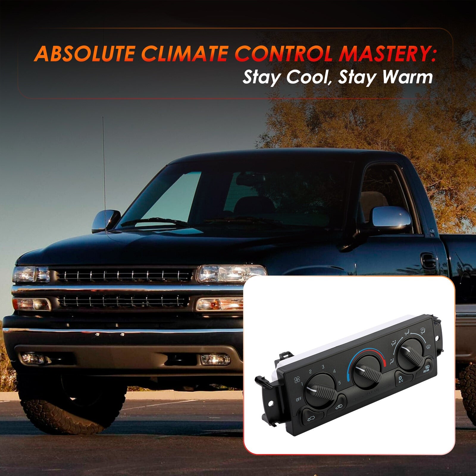 Heater AC Climate Control Module Panel for Chevy Tahoe Silverado GMC 1999 2002