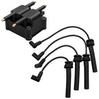 Ignition Coil & Spark Plug Wire Set for Dodge Neon Stratus Jeep Libert 2001 2007