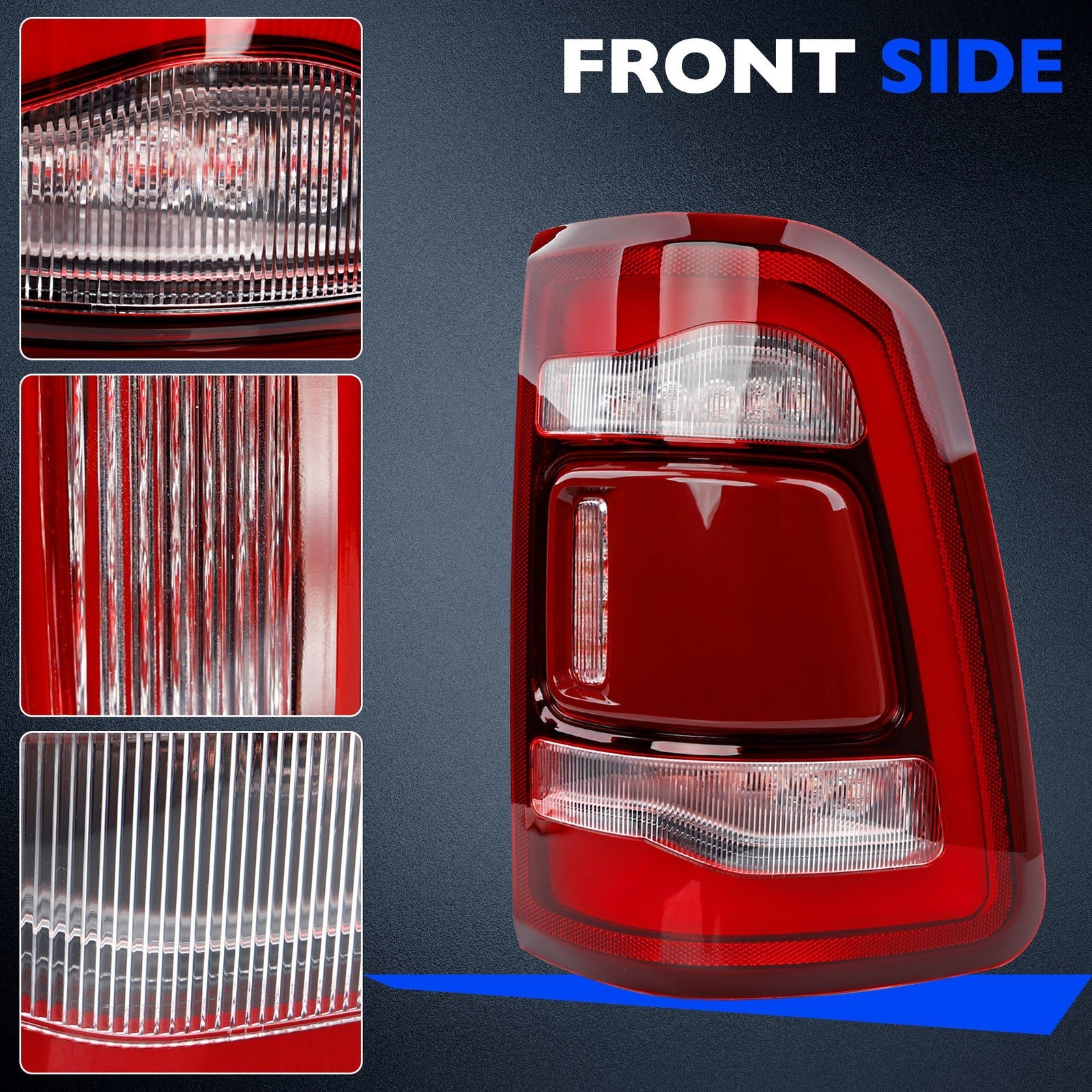 LED Reverse Brake Turn Signal Tail Lights for Dodge Ram 1500 2019 2024 2X