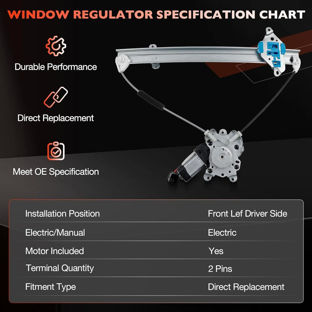 Front Left Right Power Window Regulator Motor for Mitsubishi Outlander 03 06