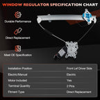 Front Left Right Power Window Regulator Motor for Mitsubishi Outlander 03 06