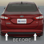 Chrome Rear Bumper Trim for 2013 2014 2015 2016 2017 Ford Fusion