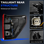 Tail Light Brake for Ford F150 XLT 2021 2023 Halogen Upgrade Raptor Style 2PCS