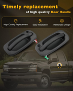 Exterior Door Handle Lock Cylinders Key for Chevy GMC Cadillac 99 to 07 4 Piece