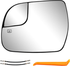 Left Driver Side Convex Mirror Glass with Power Heated for 14-20 Toyota Sienna