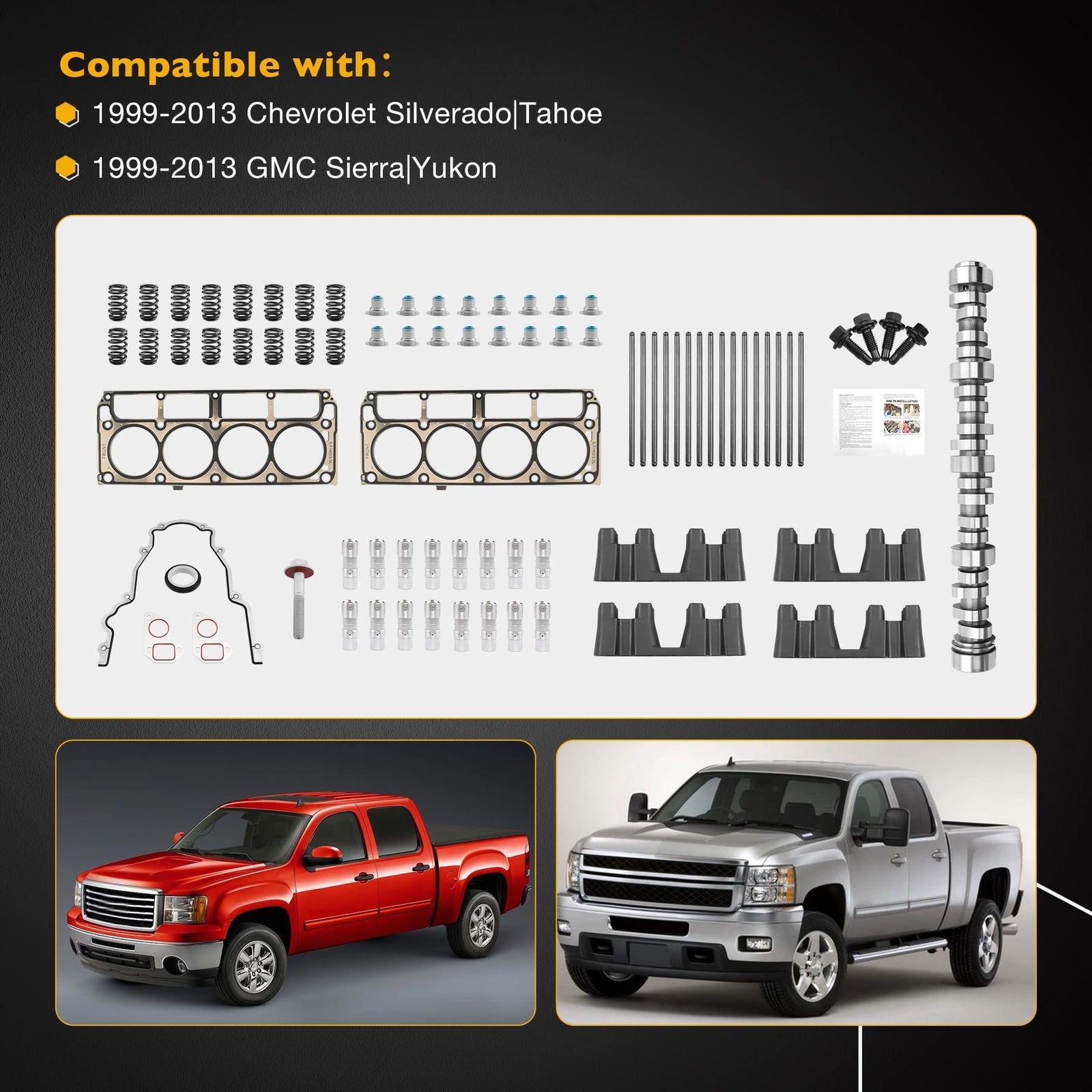 DOD AFM Cam Springs Lifters Kit for Chevy Silverado GMC 4.8 5.3 5.7 LS 1999-2013