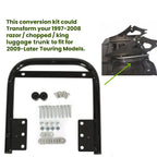 Razor Luggage Trunk Conversion Bracket Mount Rack For 2009-2013 Harley Touring