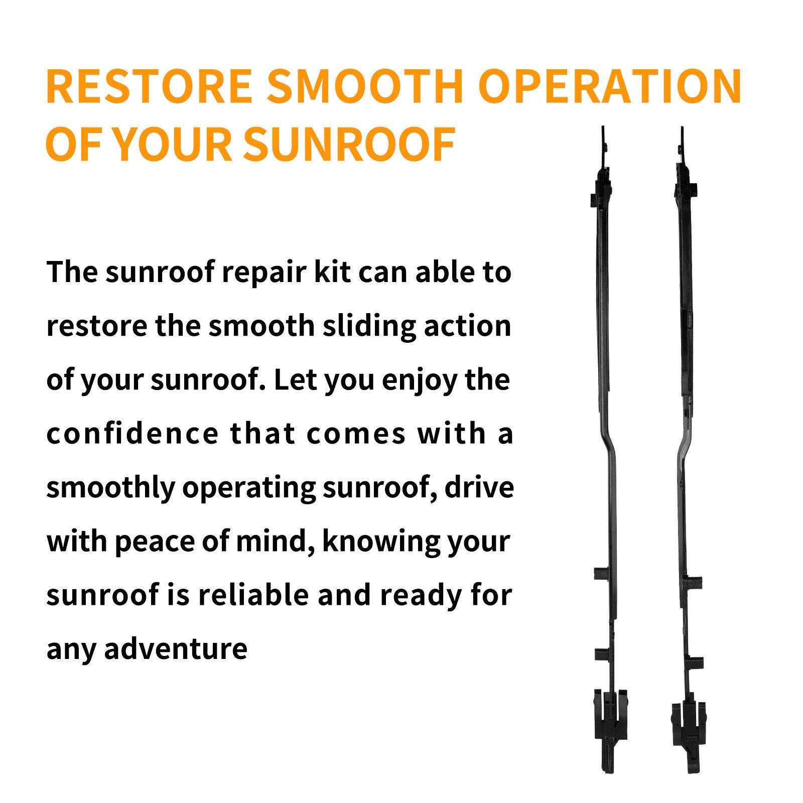 Sunroof Track Rails Repair Kit Left Right For 15 To 24 Ford F150 Expedition
