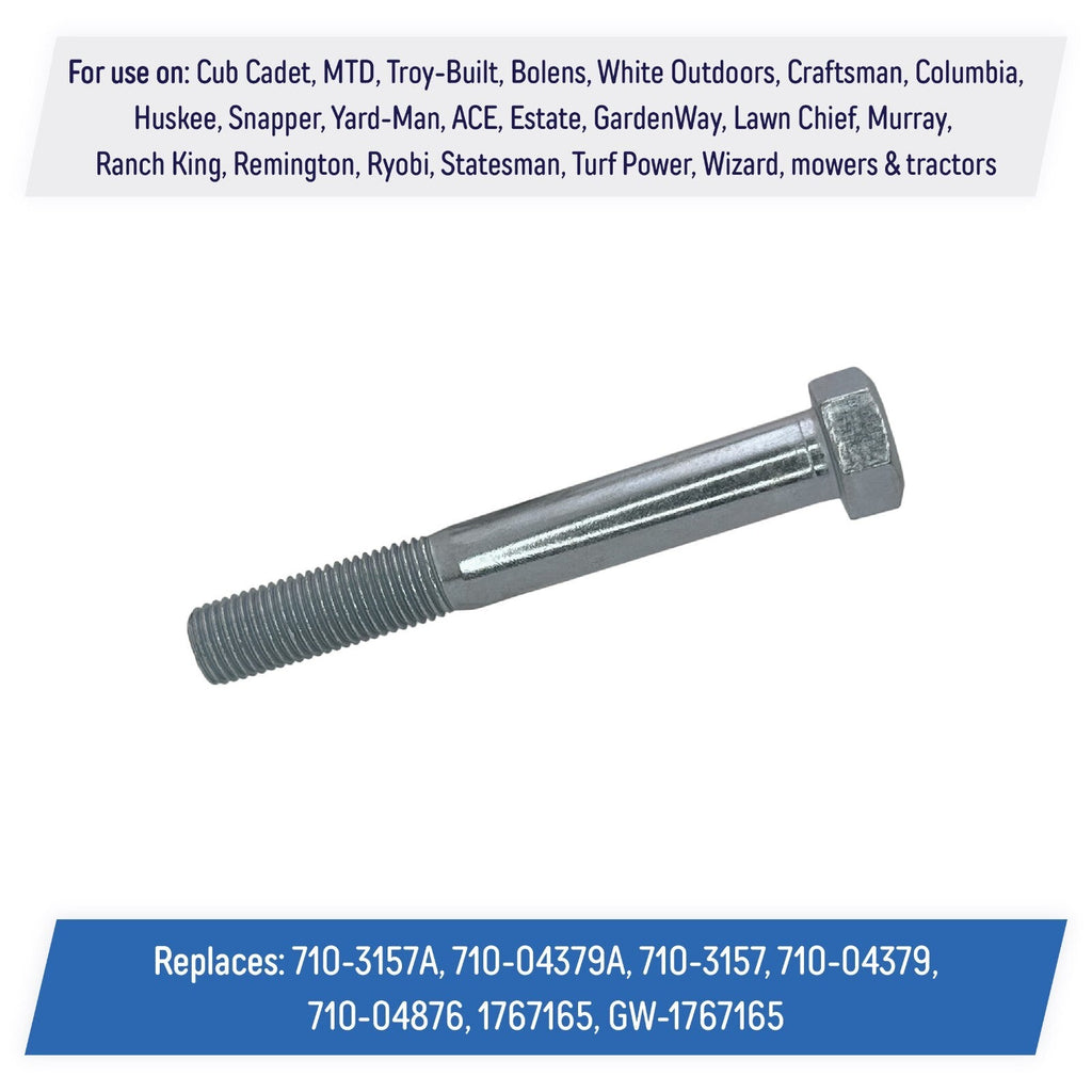 Clutch Bolt for Cub Cadet MTD White Columbia Craftsman 710-3157A 710-04379A