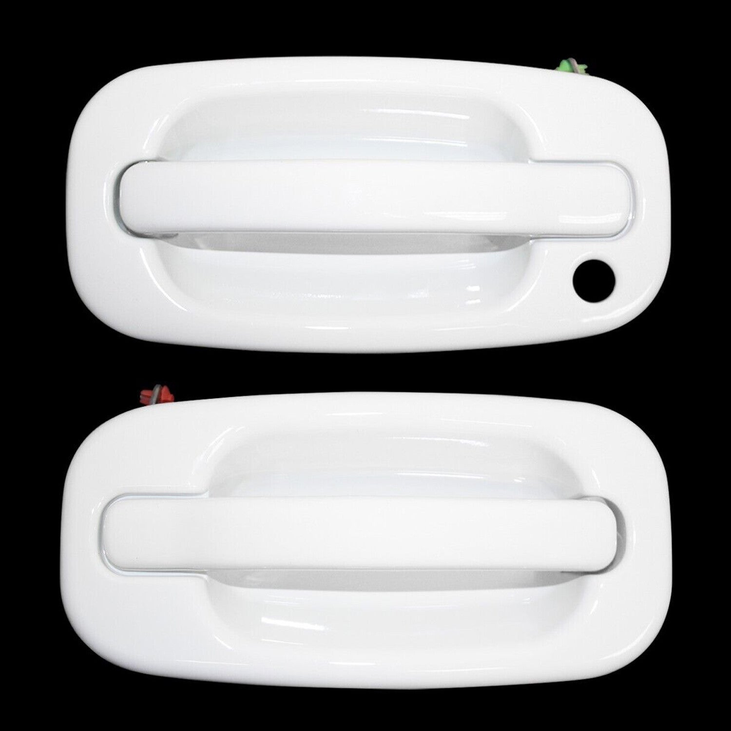 Front Exterior Olympic White Painted Door Handle Set 1999 2007 for Silverado
