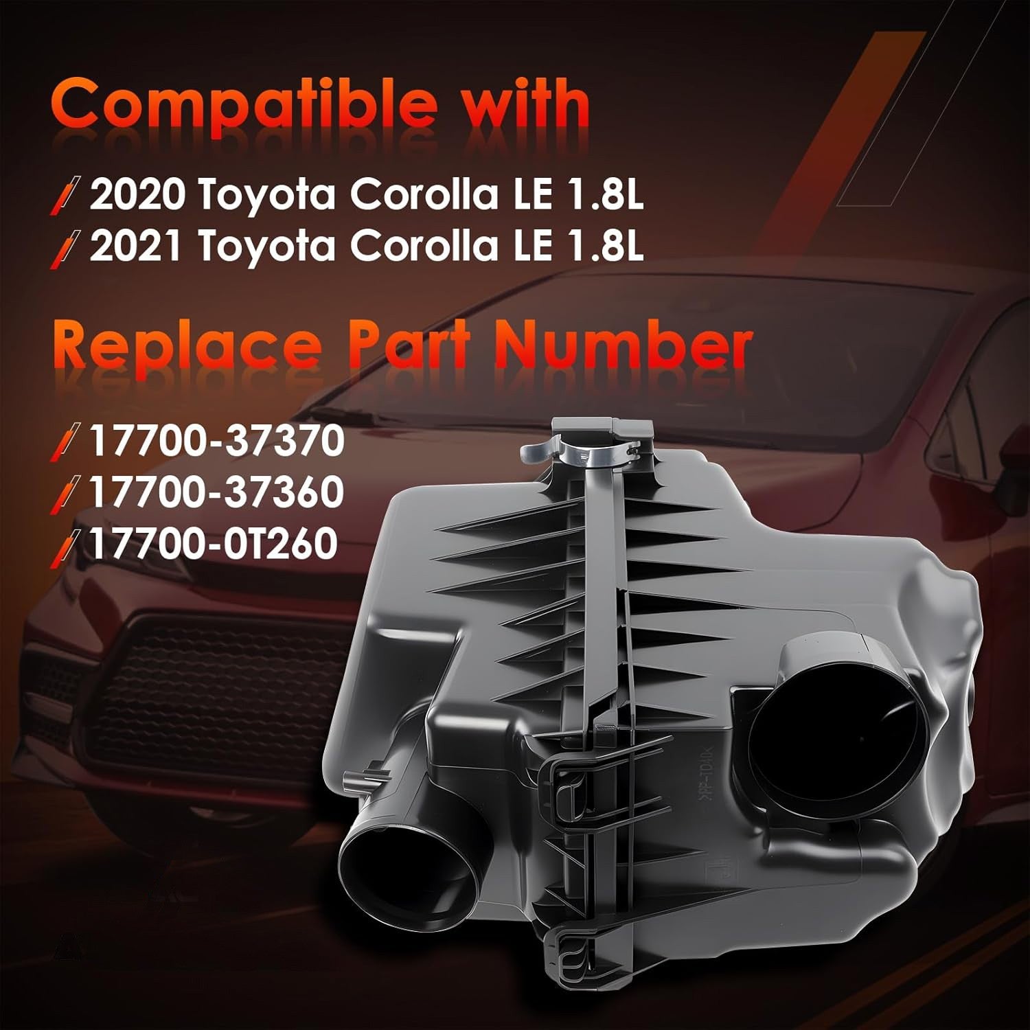 1770037370 Air Intake Cleaner Box Housing For Toyota 2020 2021 Corolla LE 1.8L