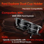 LB5Z 7813562 AB Center Dual Cup Holder For Ford Explorer 2020 2025