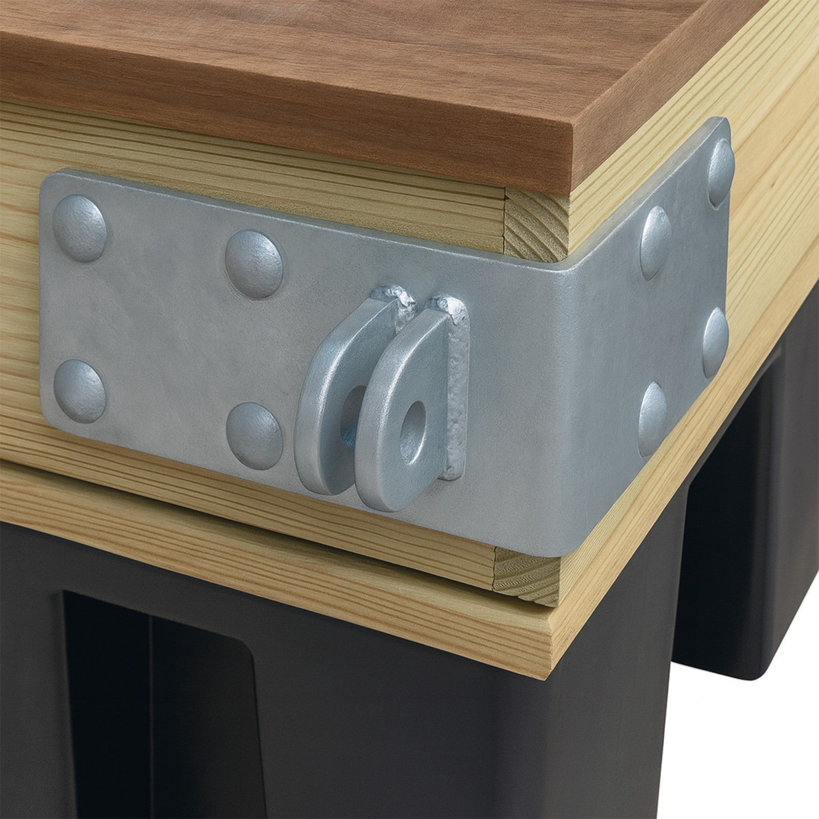 Floating Dock Outside Corner Hinge Plate Male Female Set Galvanized Steel